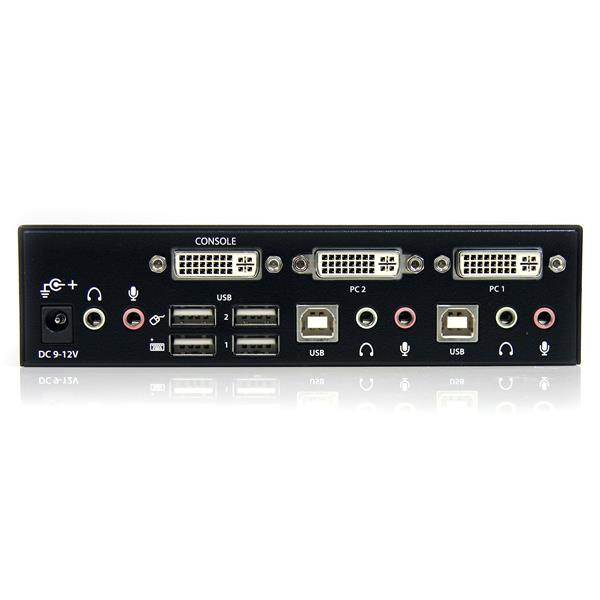 StarTech.com 2 Port High Resolution USB DVI Dual Link KVM Switch with Audio – image 3