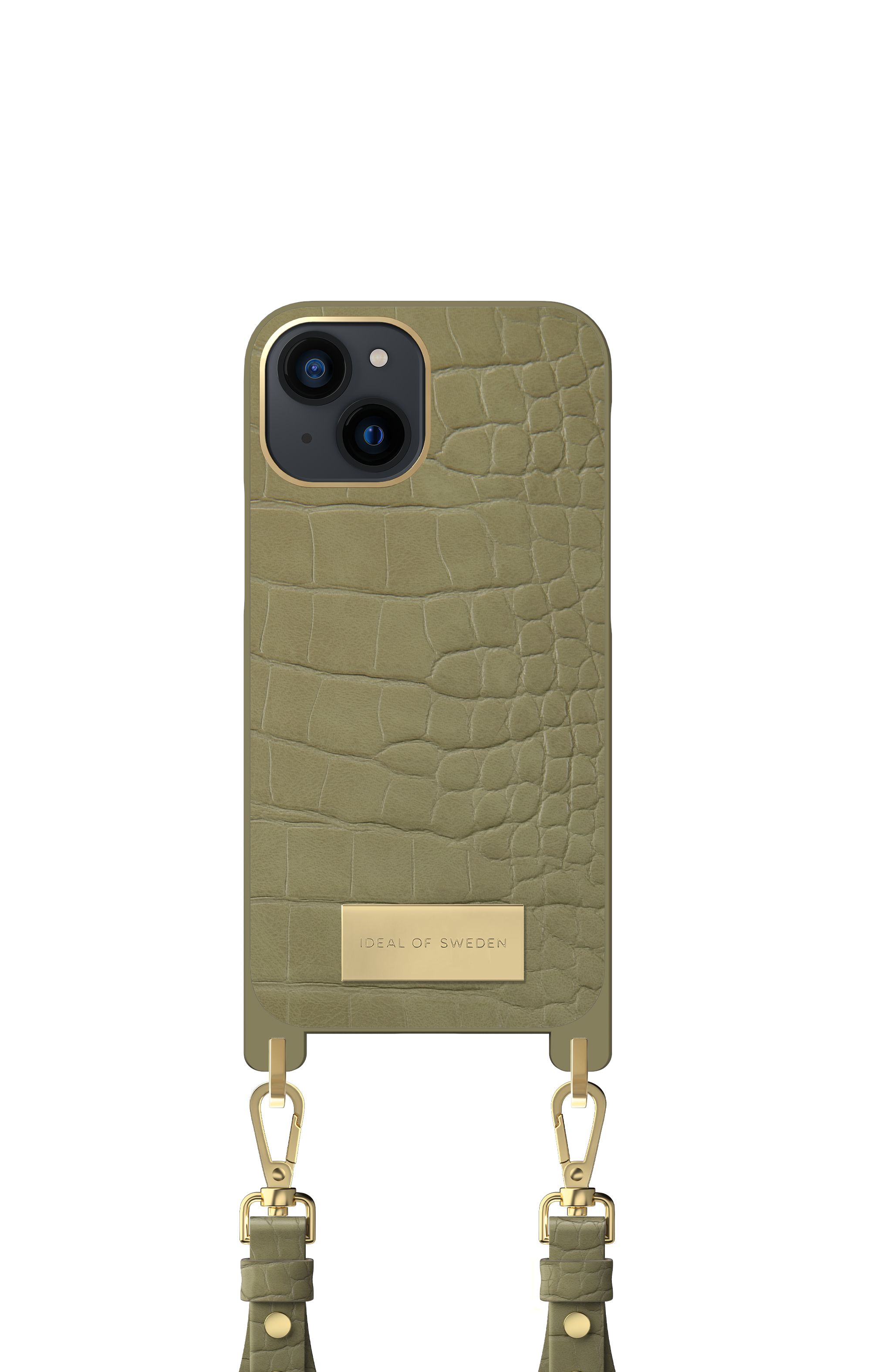 iDeal of Sweden Atelier Necklace iPhone 13 Mini Sage Croco – image 4