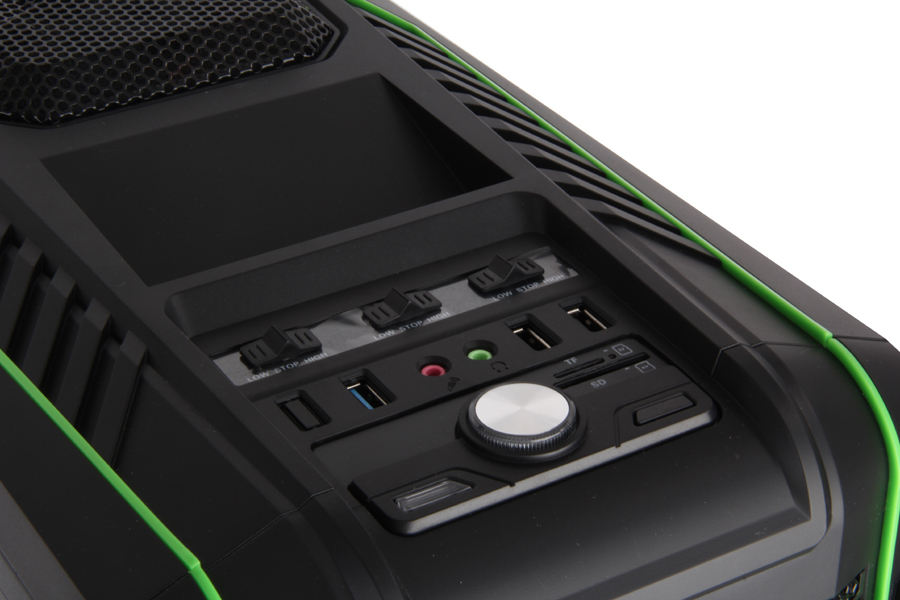 itek Iron Soldier Midi Tower Black, Green image 5