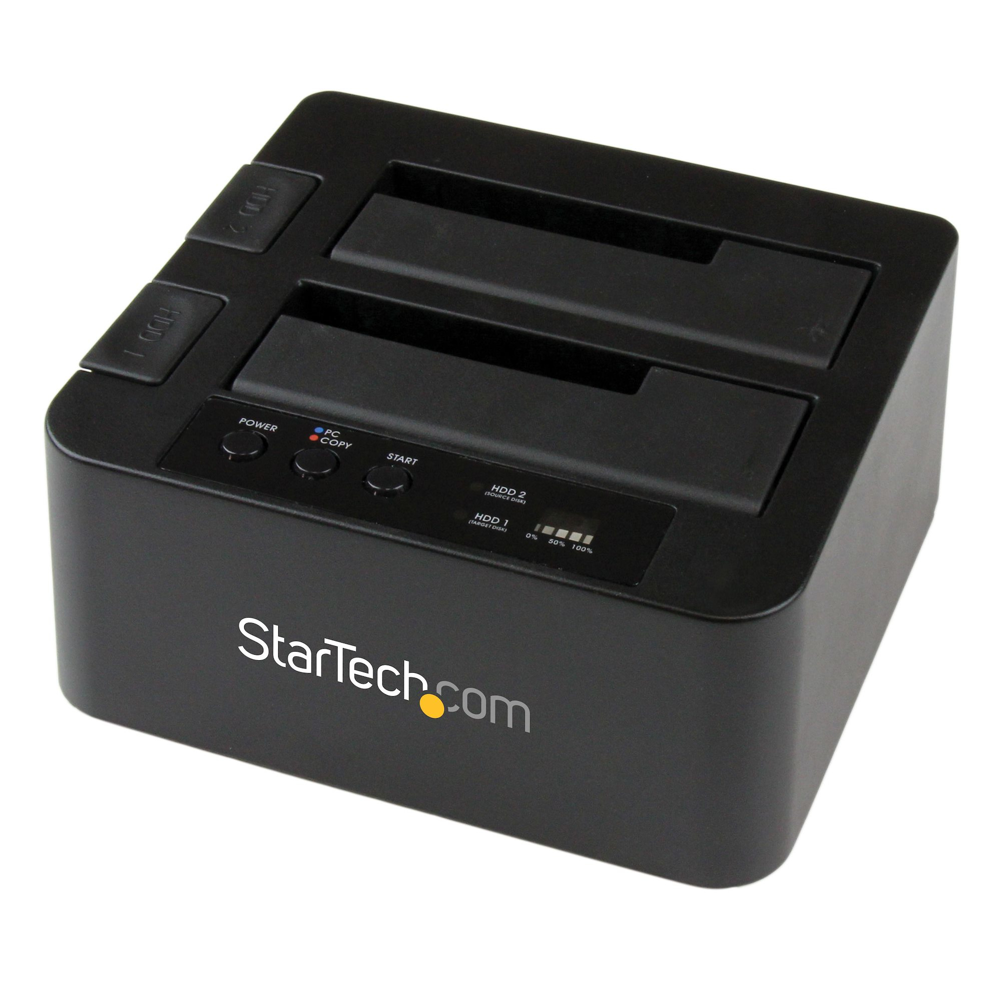 StarTech.com eSATA / USB 3.0 dockningsstation för hårddiskduplicering – Fristående HDD klonare med SATA 6 Gbps för höghastighetsduplicering
