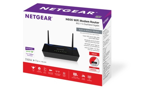 NETGEAR D3600 wireless router Gigabit Ethernet Dual-band (2.4 GHz – image 3