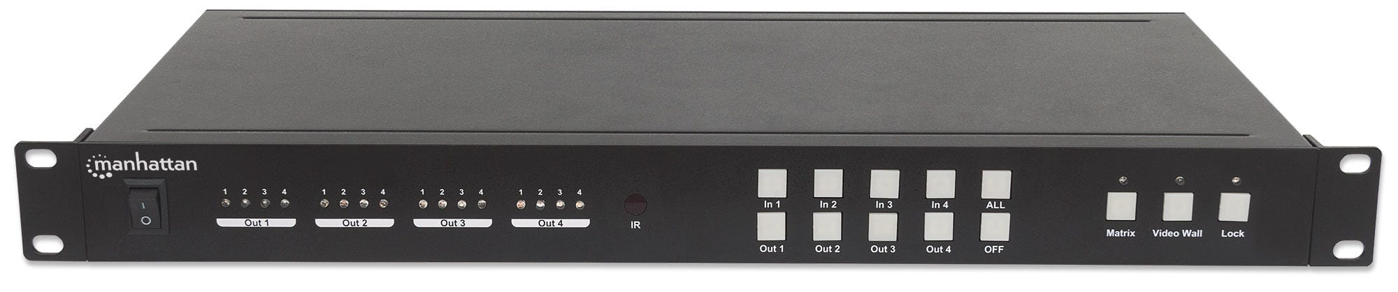 Manhattan 1080p 2x2 4-Display HDMI Video Wall Matrix, Switch/Splitter Matrix, Video Wall Function, Four Inputs and Four Outputs, Manual or GUI Interface, Video – image 6
