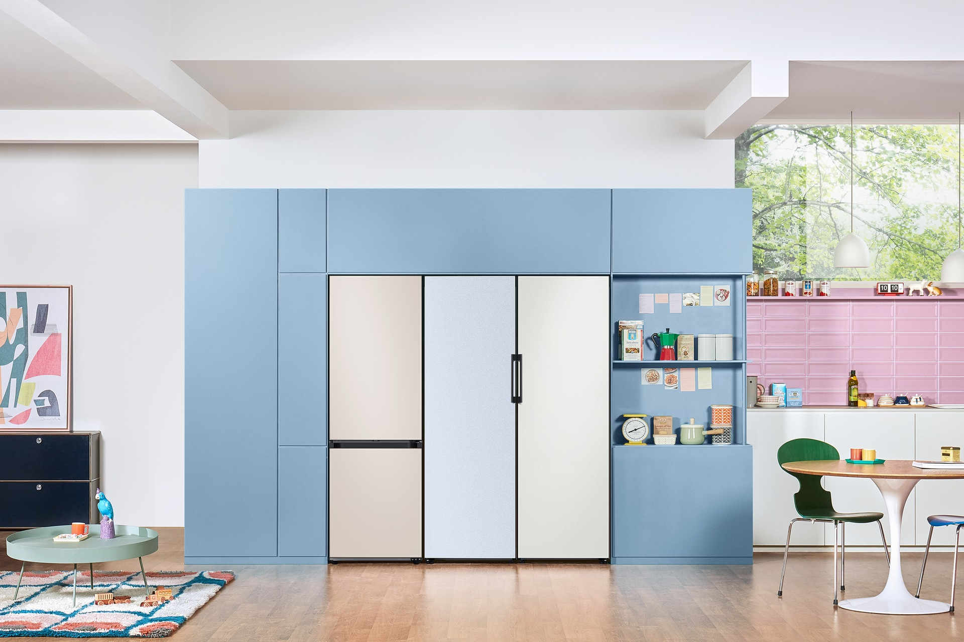 Samsung Bespoke RZ32A74A5CS/EU Tall One Door Freezer with SpaceMax™ Technology - Cotta Skyblue – image 7