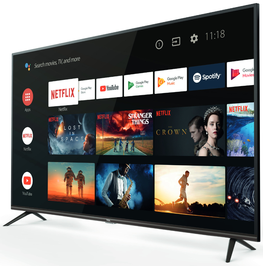 TCL 65EP641 TV 165.1 cm (65") 4K Ultra HD Smart TV Wi-Fi Black, Silver 320 cd/m²