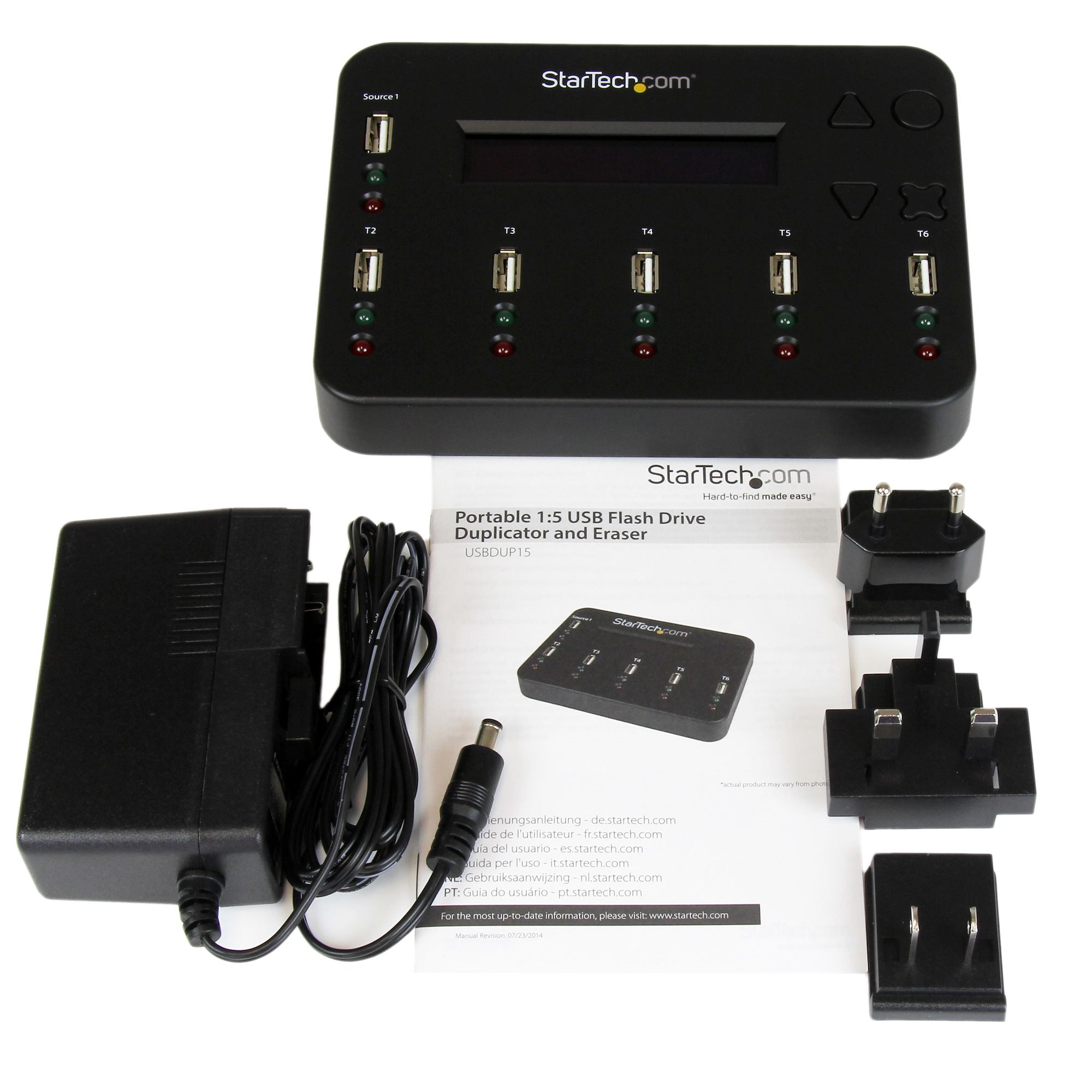 Clonador y Borrador StarTech.com Autónomo de Memorias Flash USB 1:5 StarTech - USBDUP15 Clonador y Borrador StarTech.com Autónomo de Memorias Flash USB 1:5 StarTech - USBDUP15