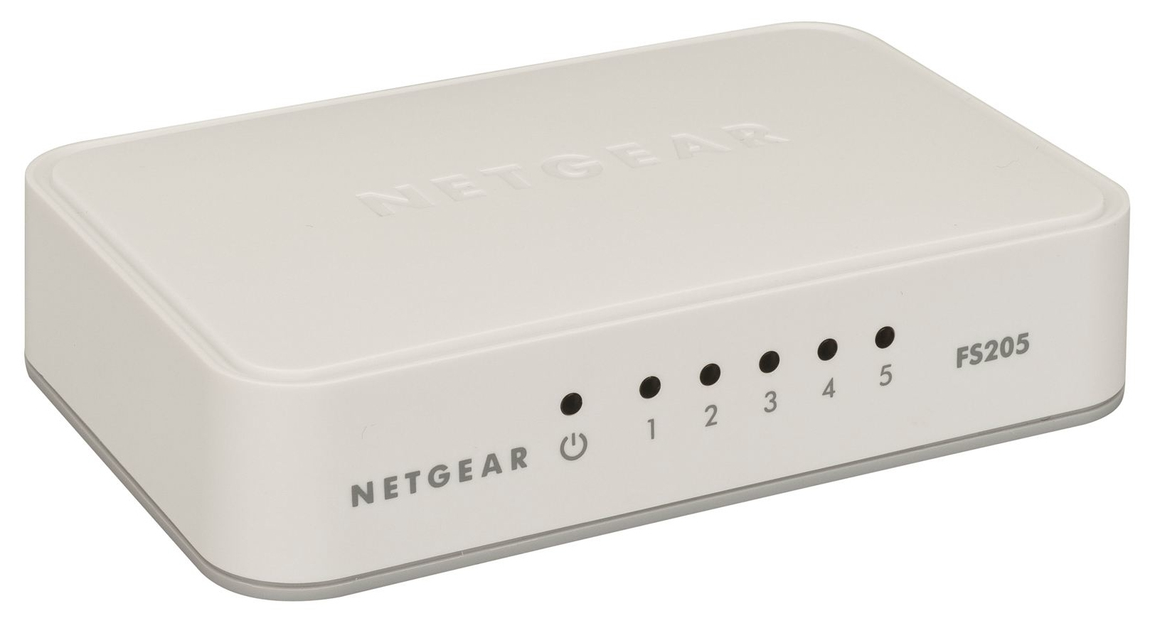 NETGEAR FS205-100PAS network switch Unmanaged L2 Fast Ethernet (10/100) White