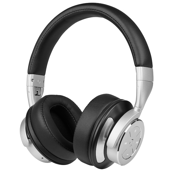 MEDION P62049 Headset Wired & Wireless Head-band Music Bluetooth Black, Silver – image 1