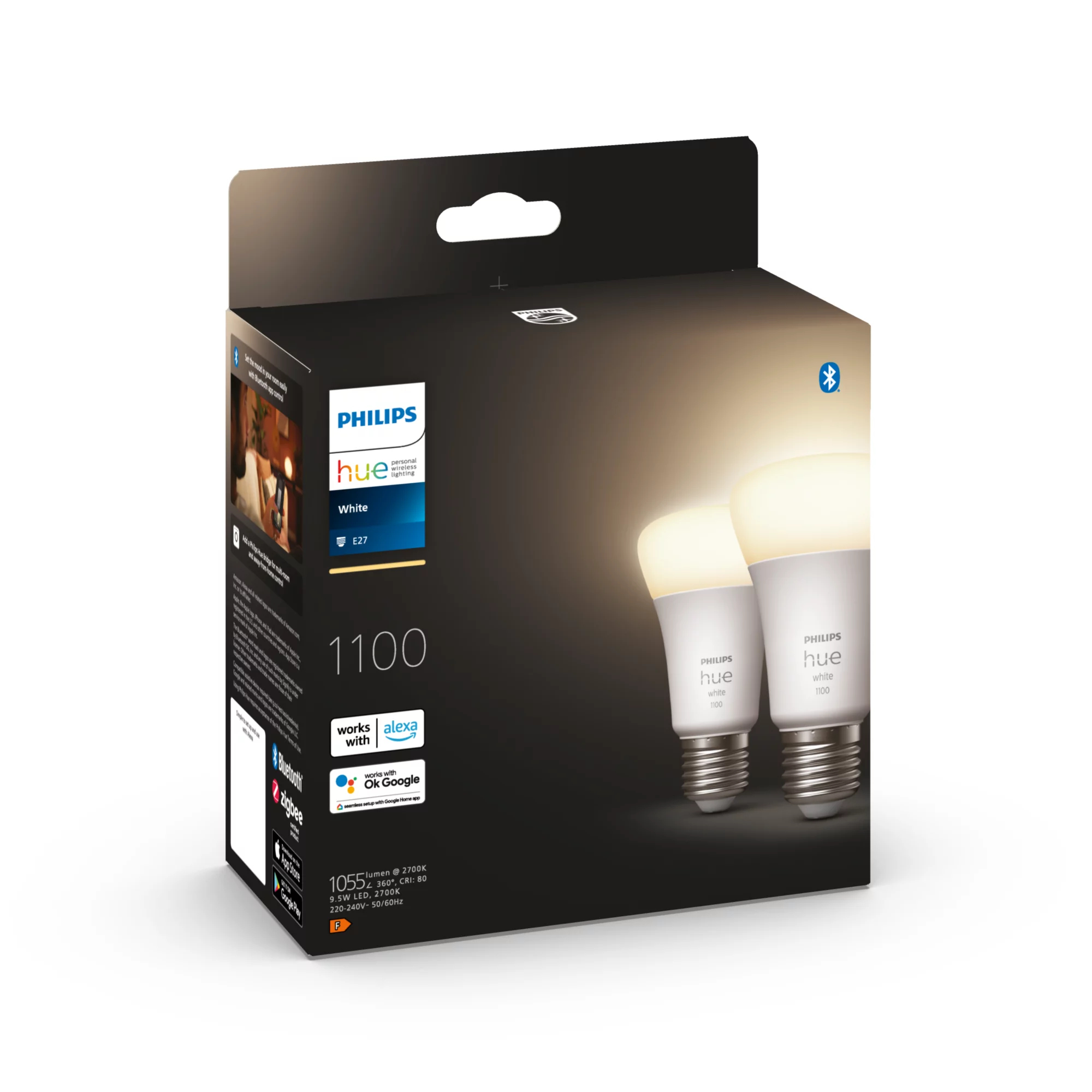 Philips by Signify Philips Hue White A60 – E27 smart bulb – 1100 (2-pack) – image 3
