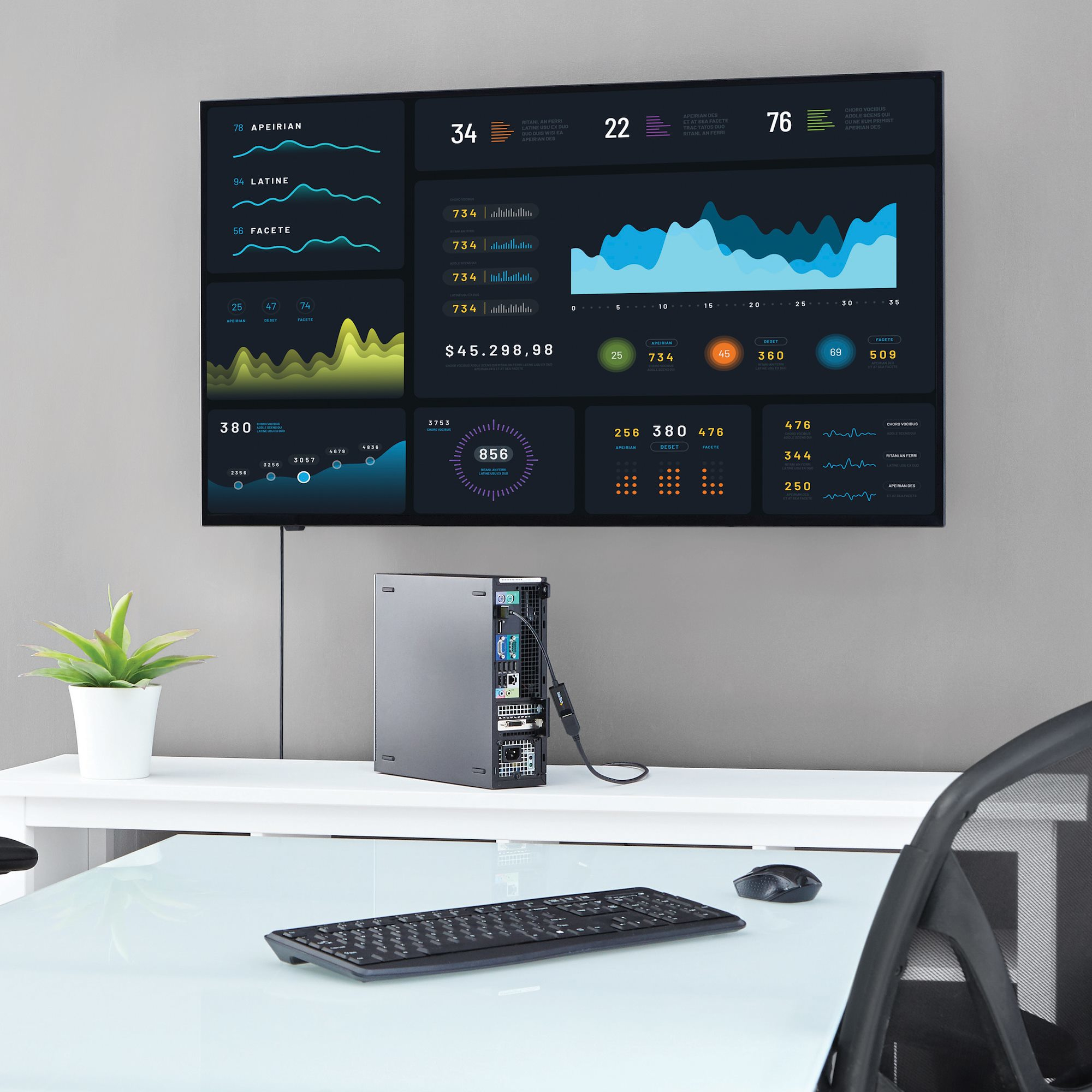 Adaptador de Vídeo StarTech.com - DisplayPort a HDMI - DP2HD4KS