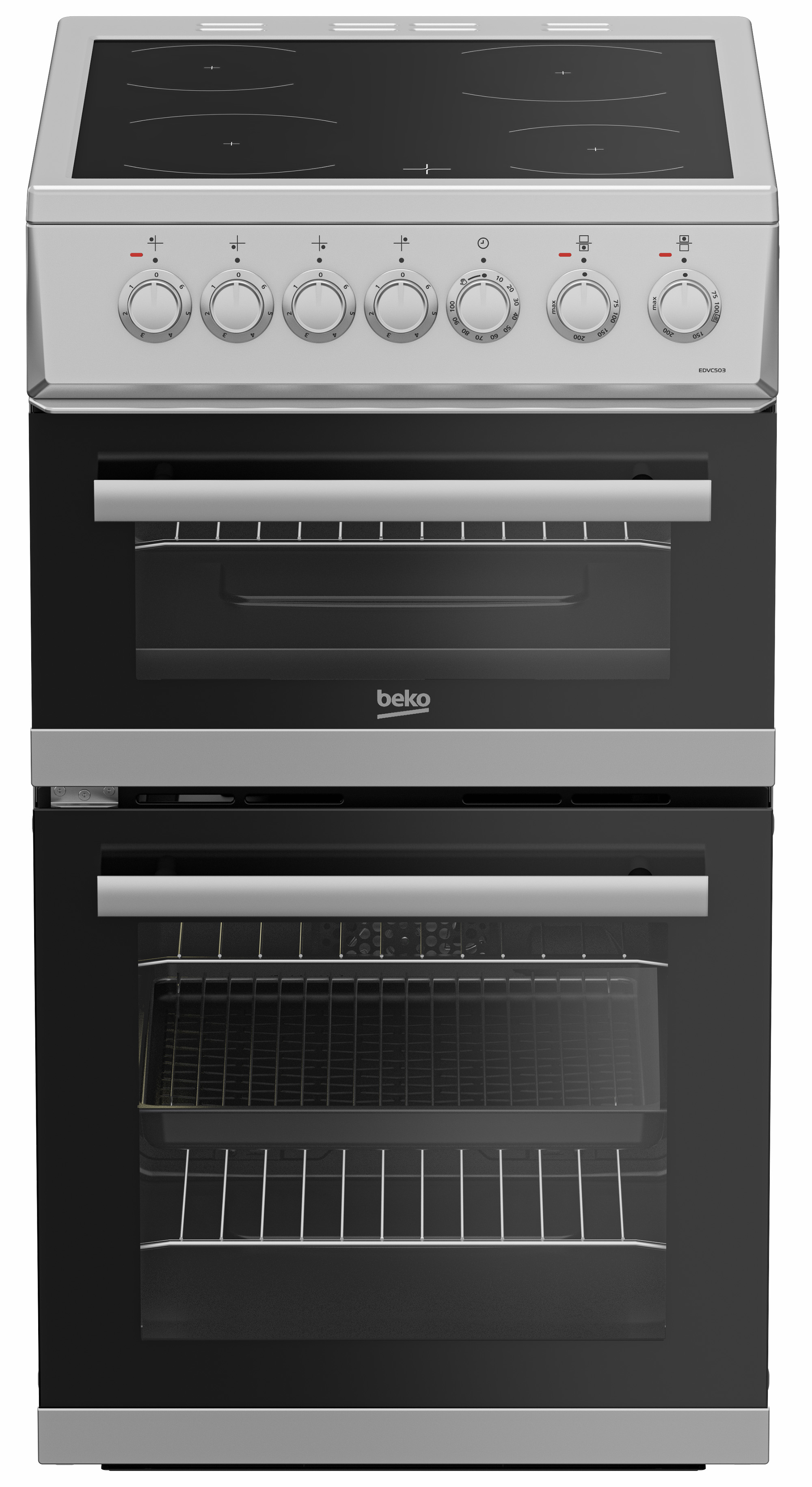 Beko EDVC503S 50cm Double Oven Electric Cooker