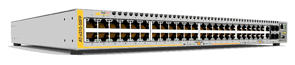 Allied Telesis AT-X310-50FP-30 network switch Managed L2+ Power over Ethernet (PoE) Grey