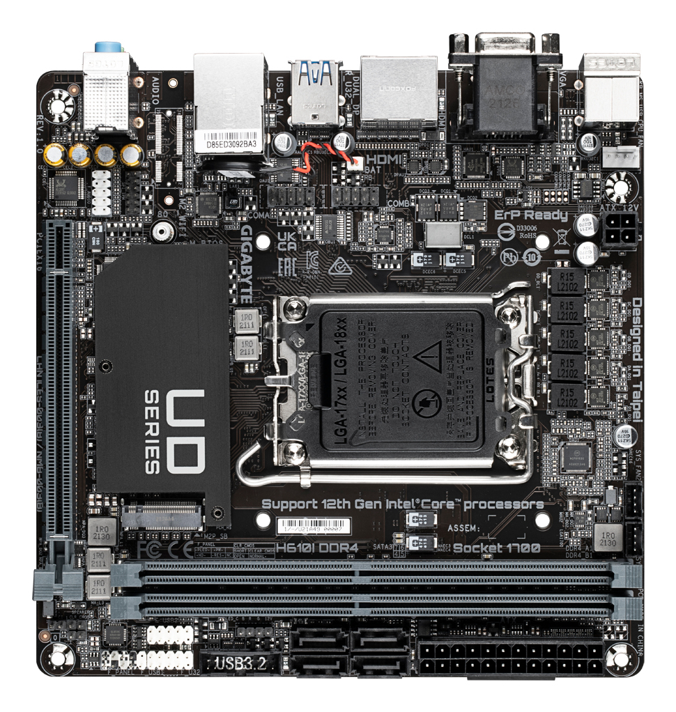 GIGABYTE H610I DDR4 Motherboard Intel H610 Express LGA 1700 mini ITX