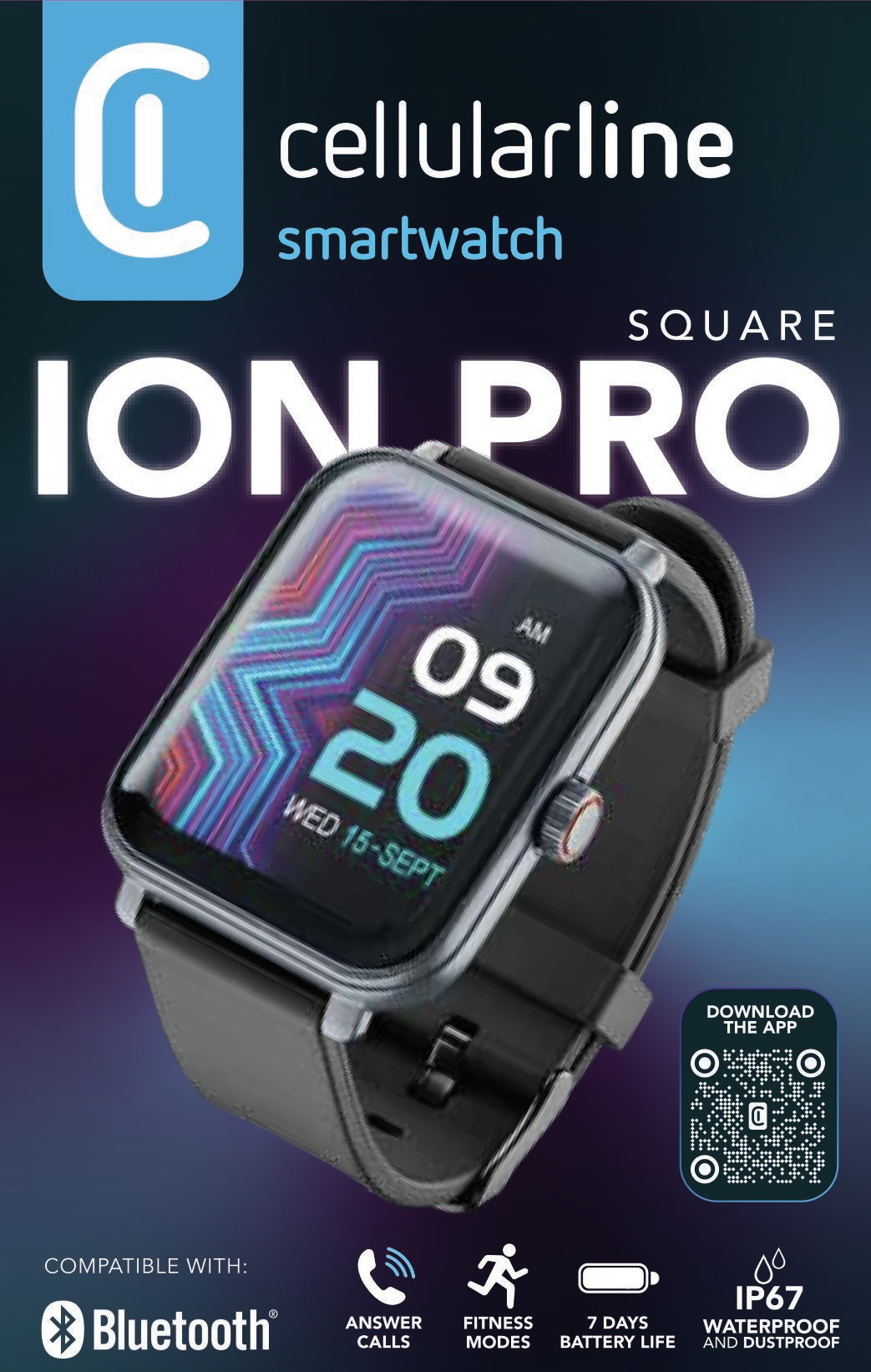 Cellularline ION PRO SMARTWATCH BLUETOOTH SQUARE – image 8