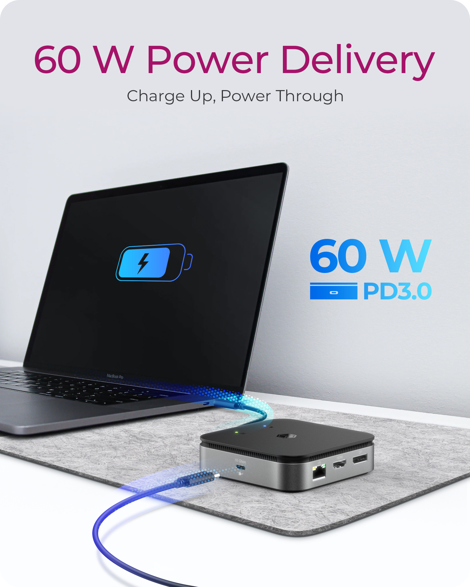 ICY BOX 7-in-1 USB4® DockingStation with dual video output – image 4