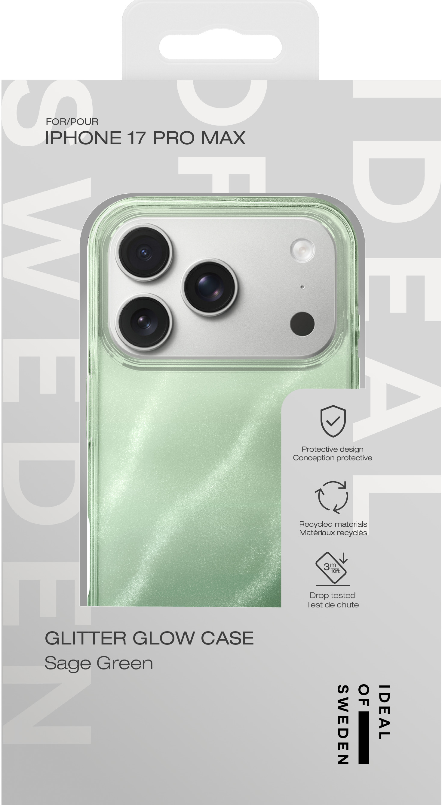 iDeal of Sweden Clear Case iPhone 17 Pro Max Sage Green – image 4