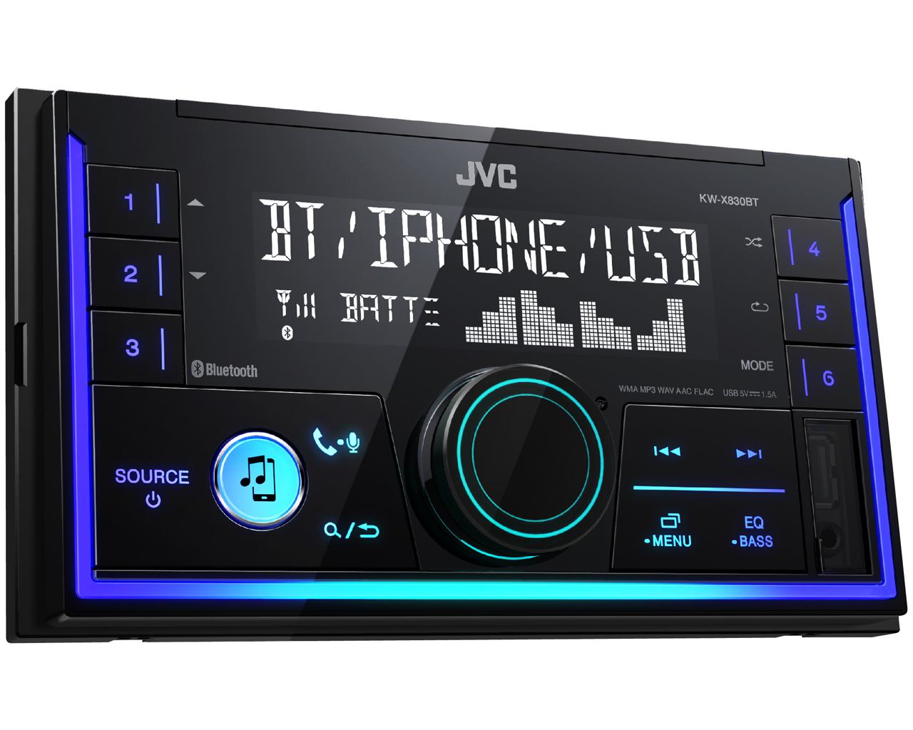 JVC KW-X830BT 2-DIN Digital Media Receiver – image 2