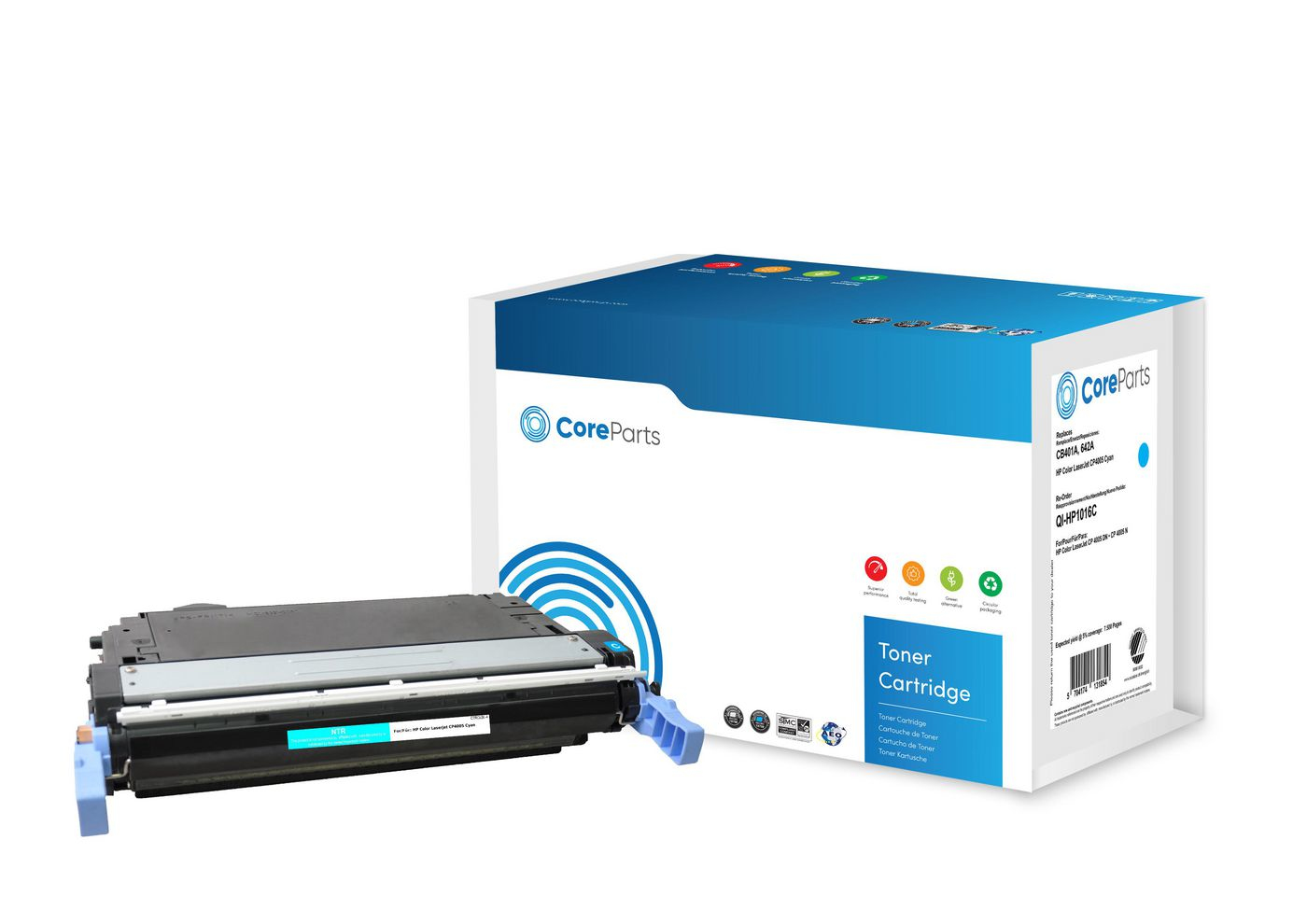 CoreParts QI-HP1016C toner cartridge 1 pc(s) Compatible Cyan