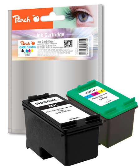 Peach PI300-400 ink cartridge 2 pc(s) High (XL) Yield Black, Cyan, Magenta, Yellow
