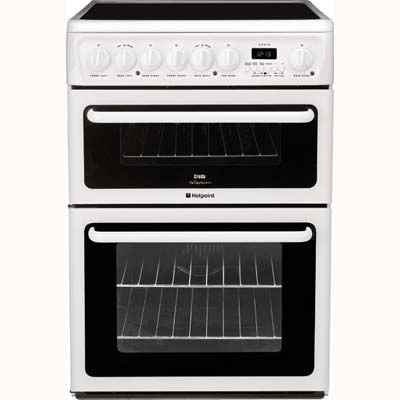 Hotpoint C367EWH cooker Freestanding cooker Electric Ceramic hob White