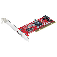 StarTech.com 2 Port Serial ATA PCI Card (1 Internal port and 1 External port)