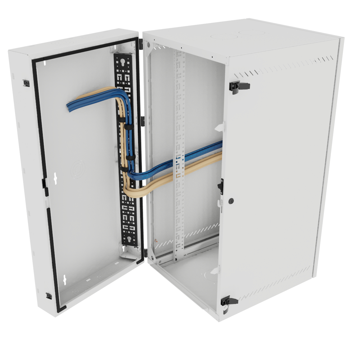 Vertiv VR Rack GL48WMCMP-W-SH-00-CM rack cabinet 25U Wall mounted rack White – image 3