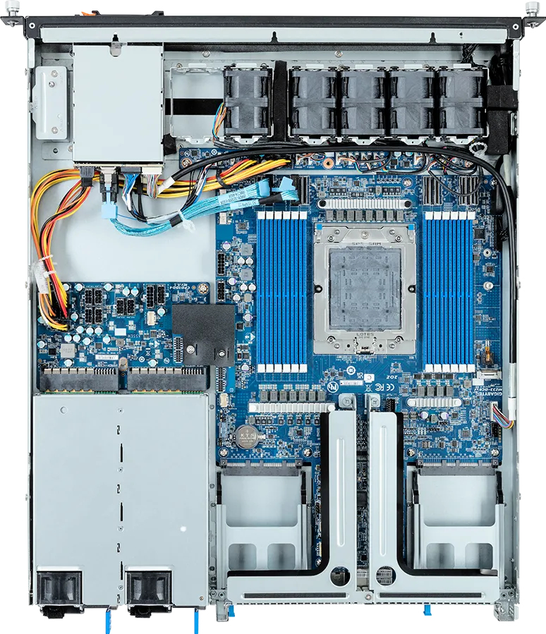 GIGABYTE E163-Z30-AAB1 AMD SoC Socket SP5 Rack (1U) Black, Steel – image 4