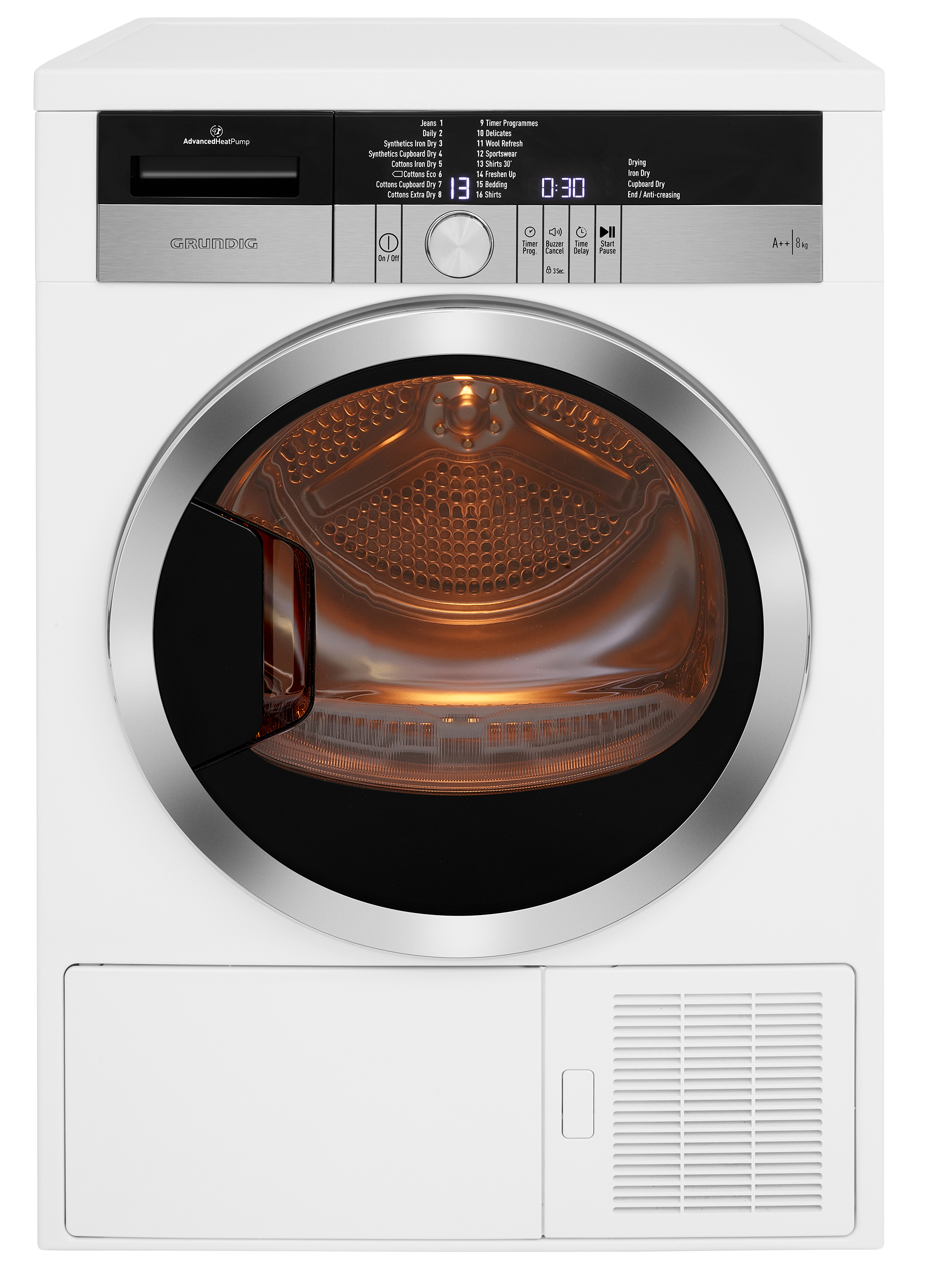 Grundig GTN38250MGCW tumble dryer Freestanding Front-load – image 4