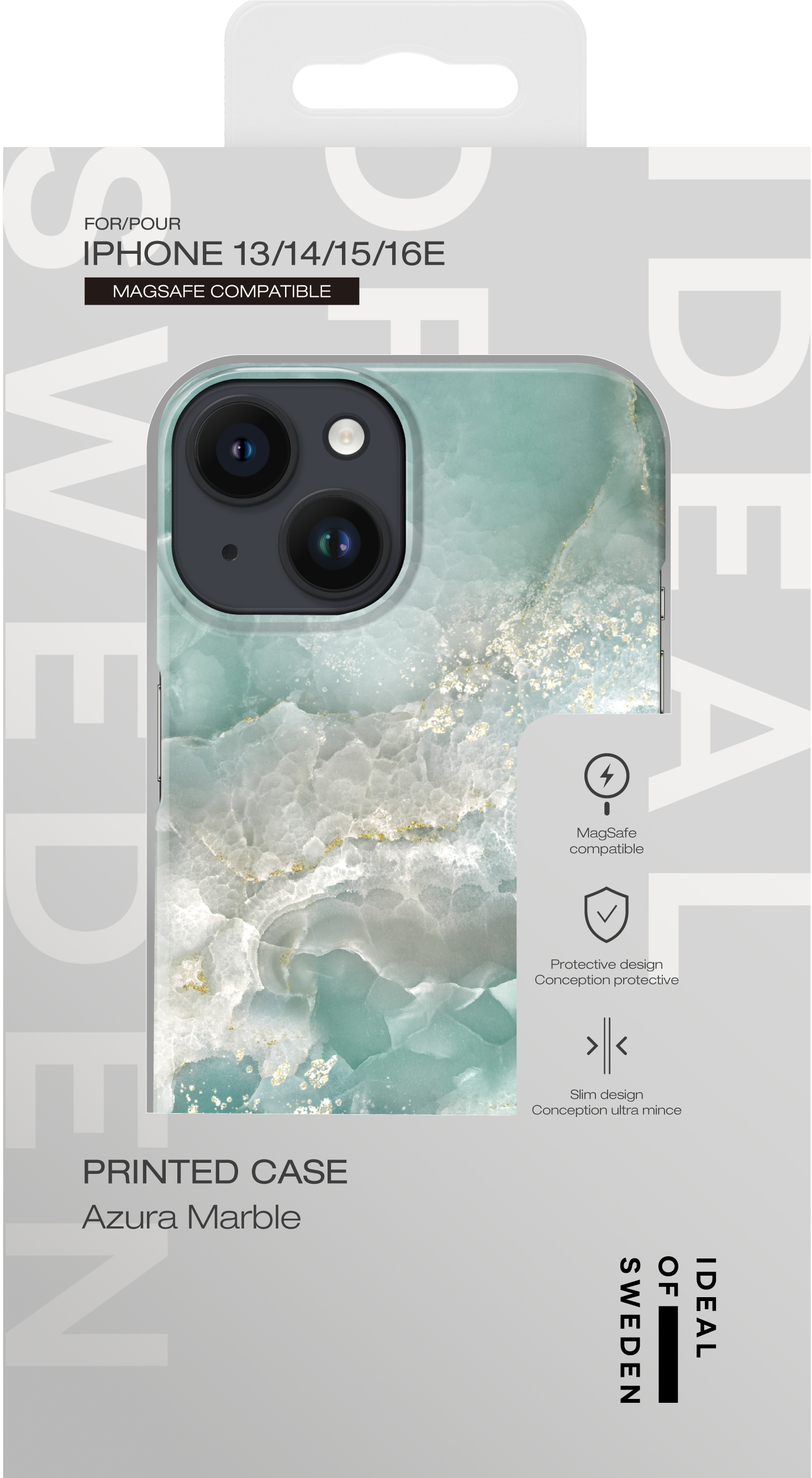 iDeal of Sweden Printed Case MagSafe iPhone 13 / 14 / 16e Azura Marble – image 2