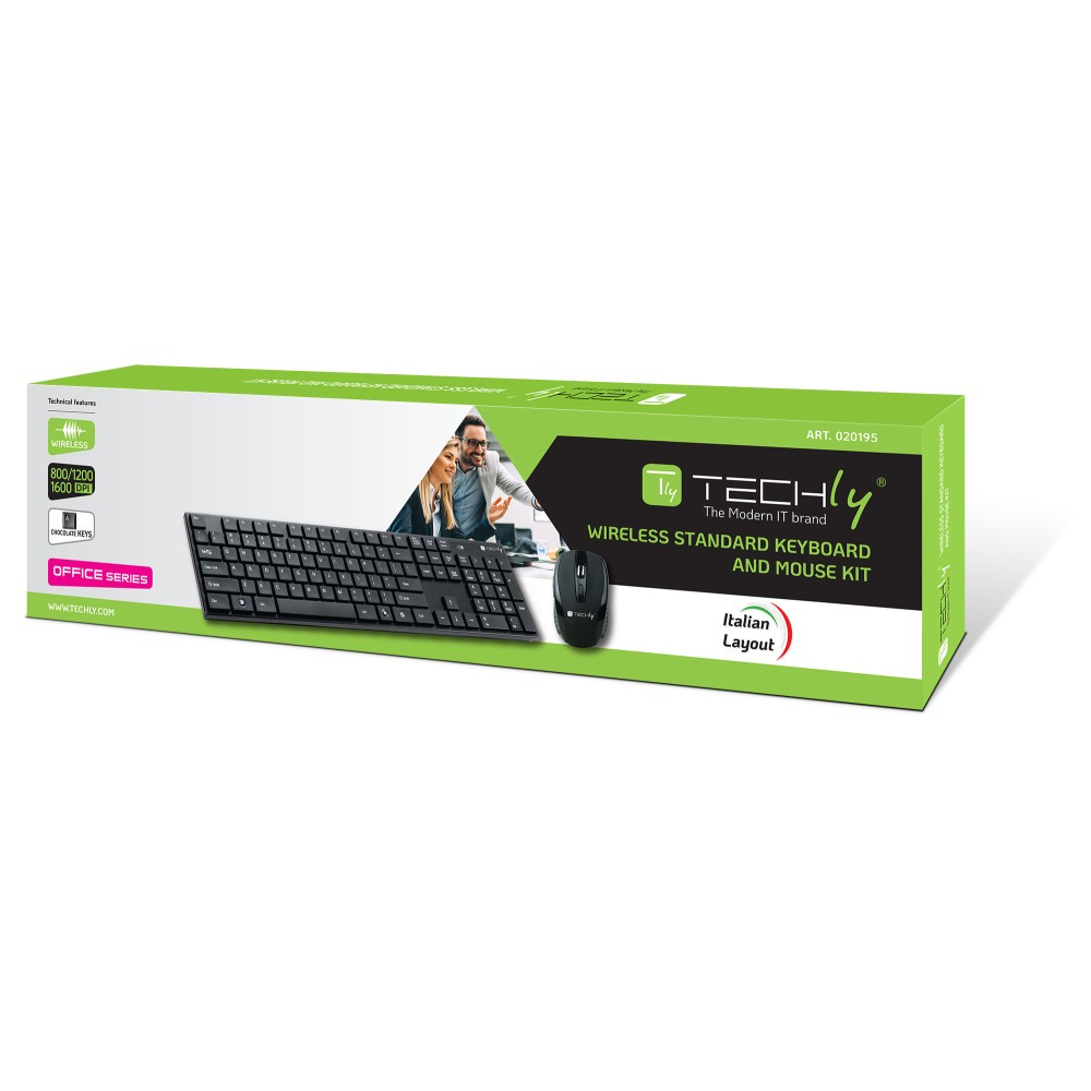 Techly Kit Standard Keyboard and Mouse Wireless – image 2