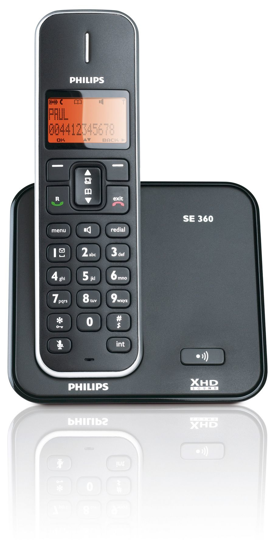 Philips Perfect sound SE3601B/77 telephone Analog telephone Caller ID Black, White