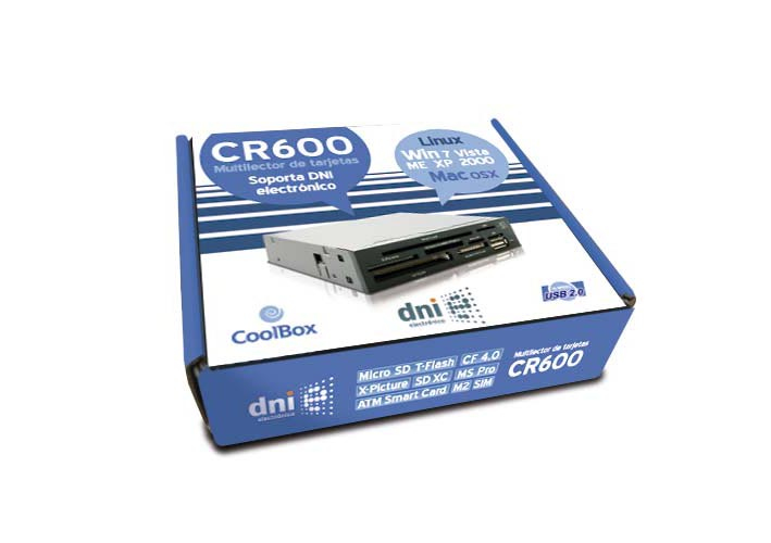 CoolBox CR-600 card reader USB Internal Black – image 4