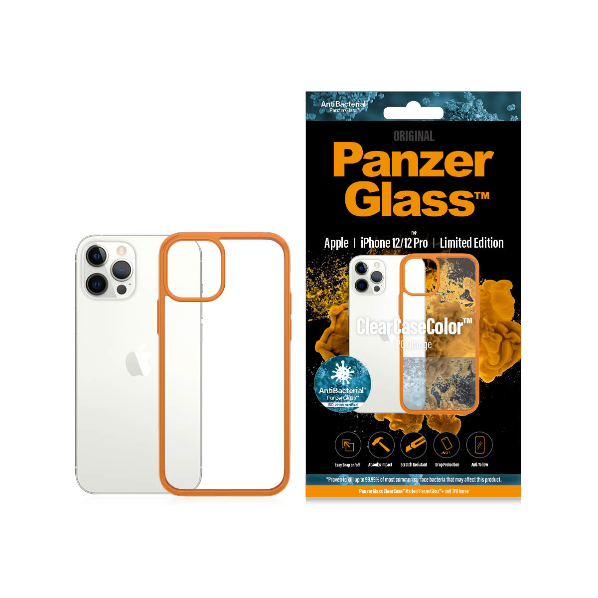 PanzerGlass ® ClearCaseColor™ iPhone 12 | 12 Pro - ® Orange Limited Edition – image 4