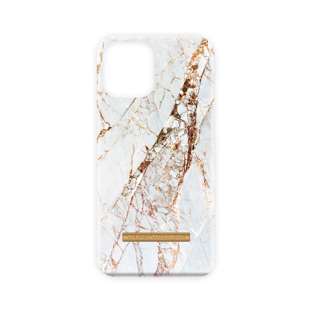Onsala Mobil Case Soft White Rhino Marble iPhone 13