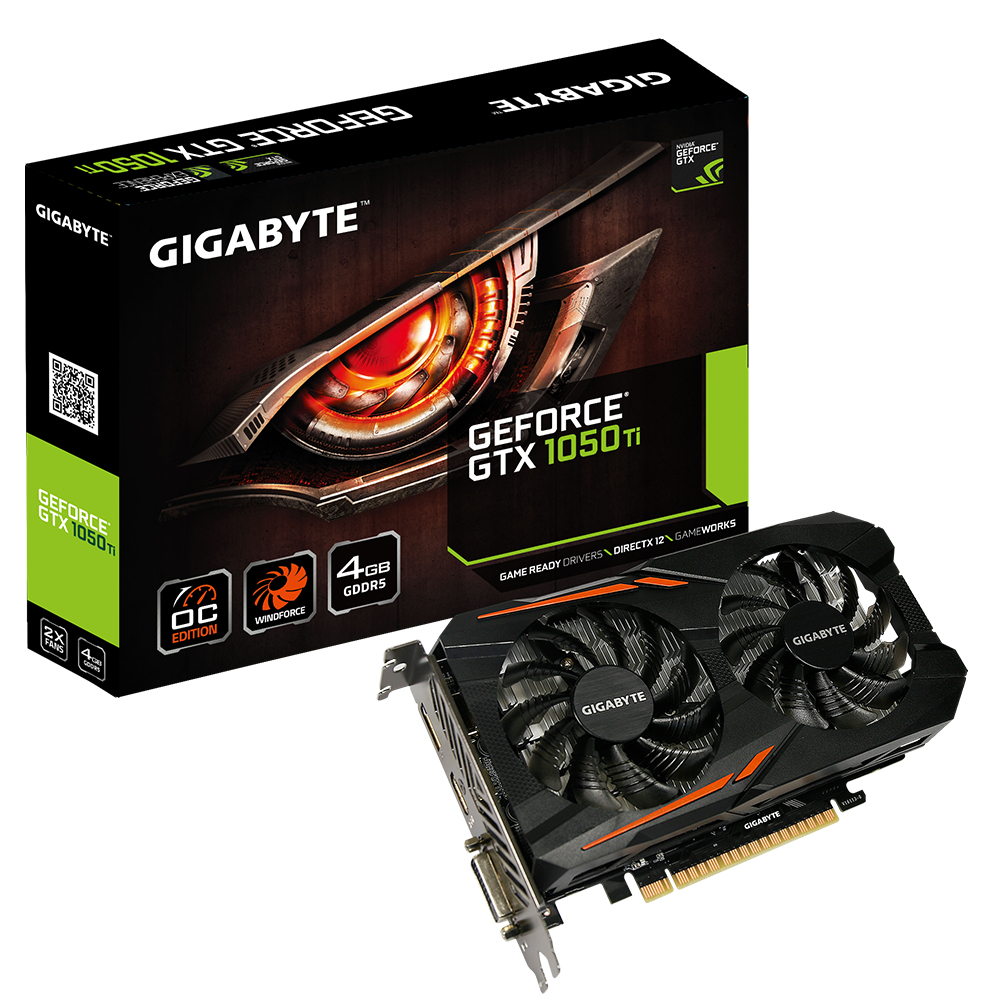 GIGABYTE GeForce GTX 1050 Ti OC 4G