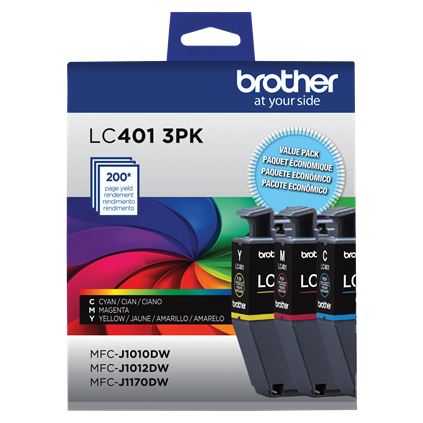 Brother LC4013PKS ink cartridge 1 pc(s) Original Standard Yield Cyan, Magenta, Yellow – image 1