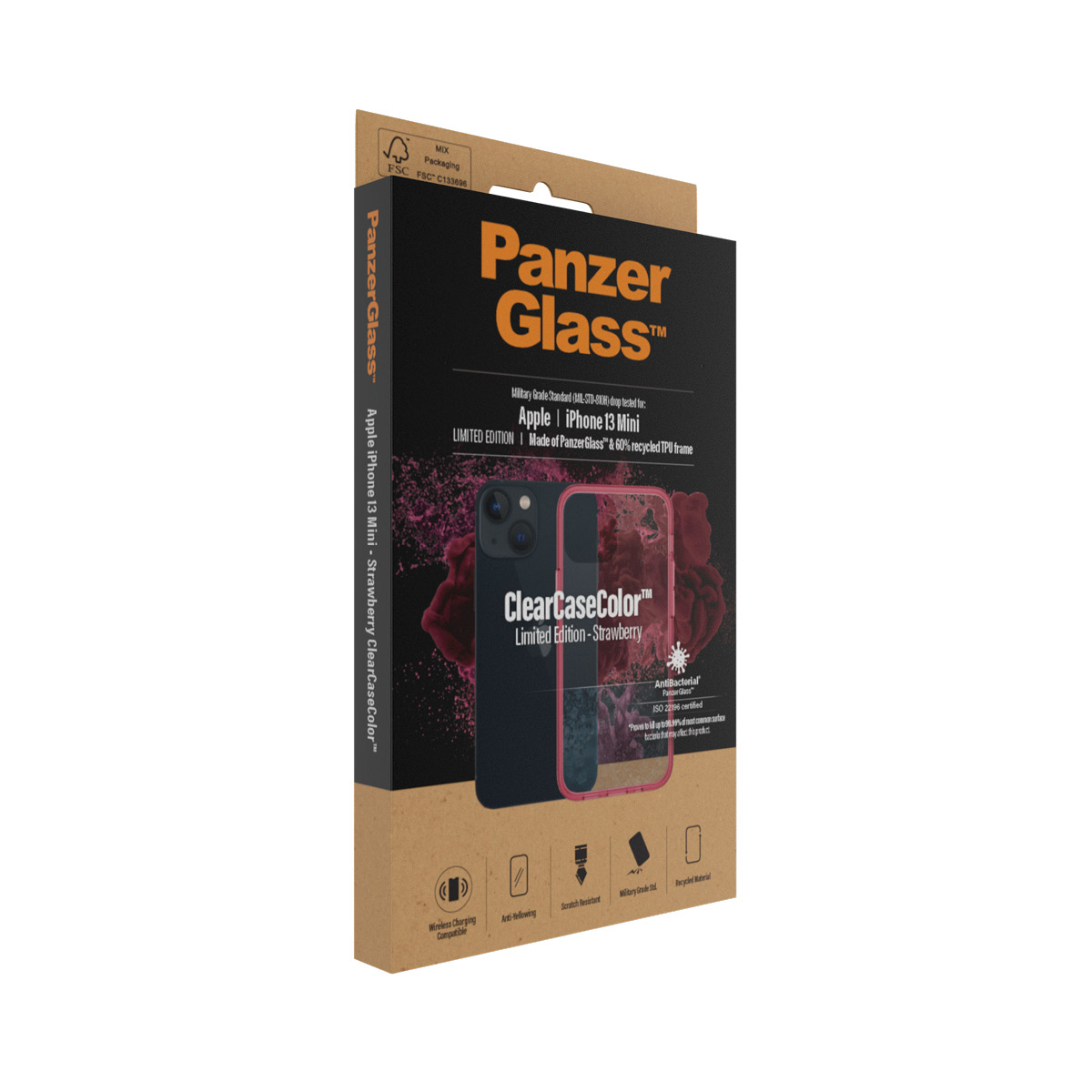 PanzerGlass® ClearCaseColor™ iPhone 13 Mini - Strawberry – image 4
