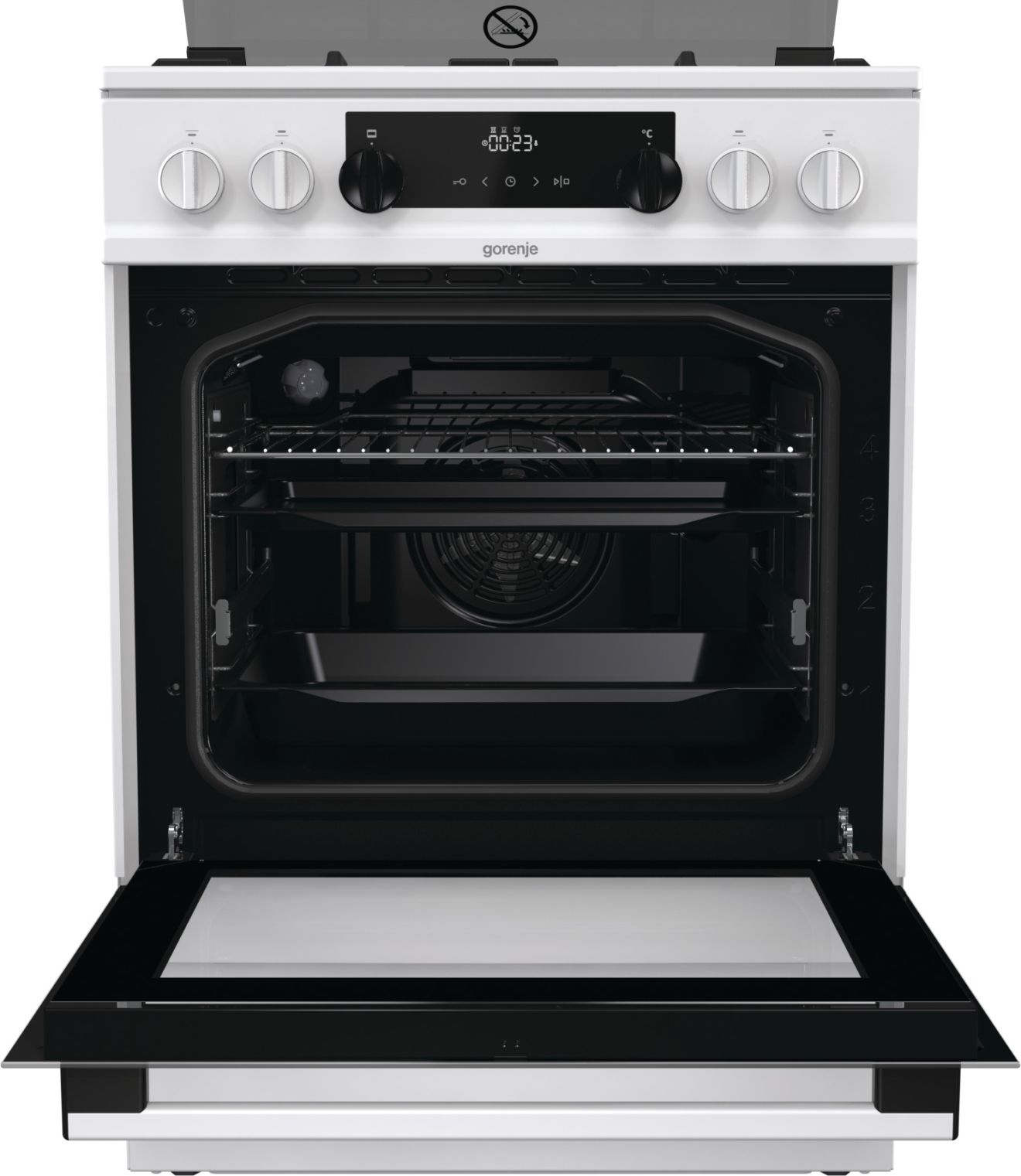 Gorenje K6352WA Freestanding cooker Electric Gas White – image 4