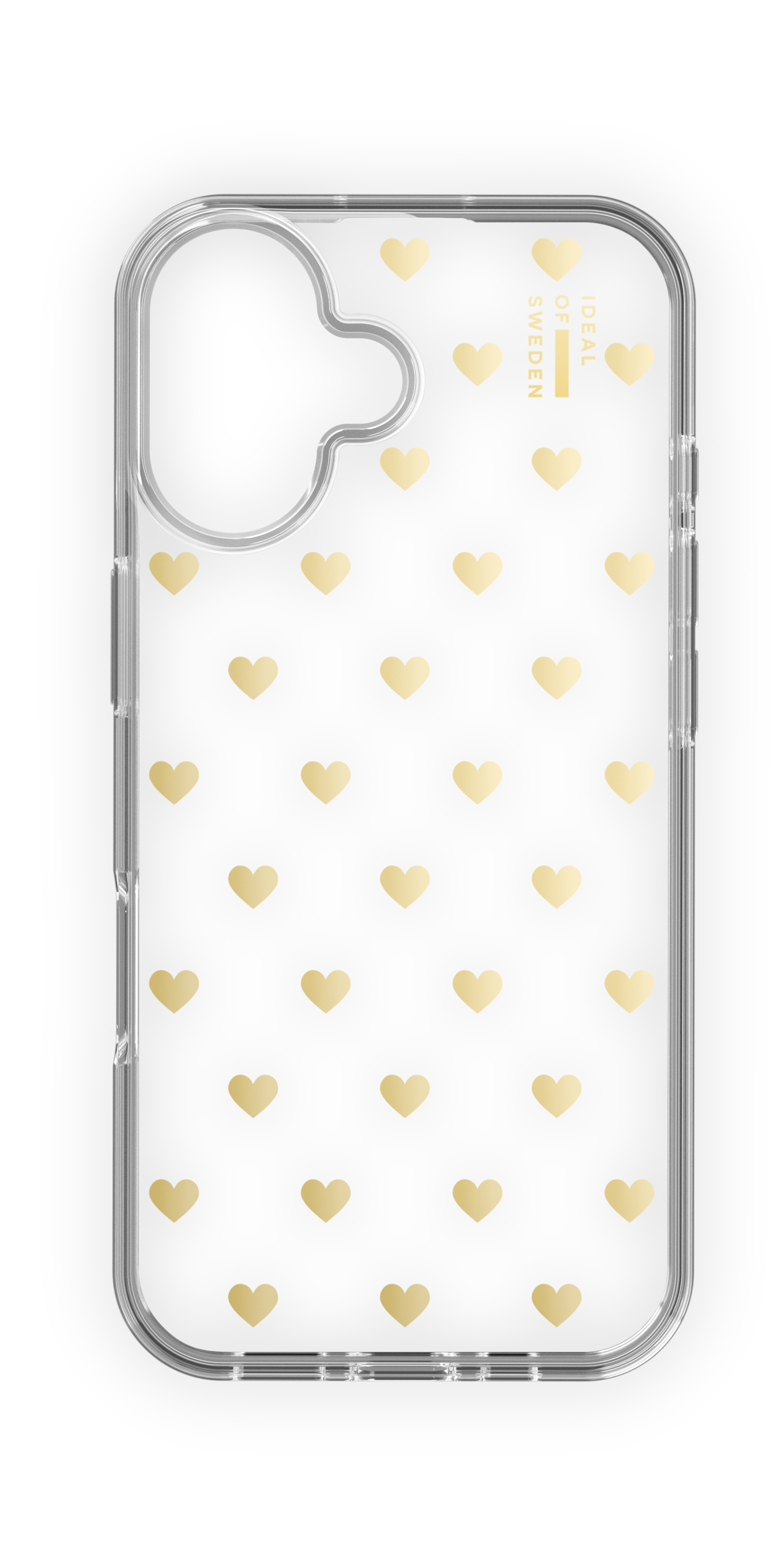 iDeal of Sweden Clear Case iPhone 16 Golden Hearts – image 1