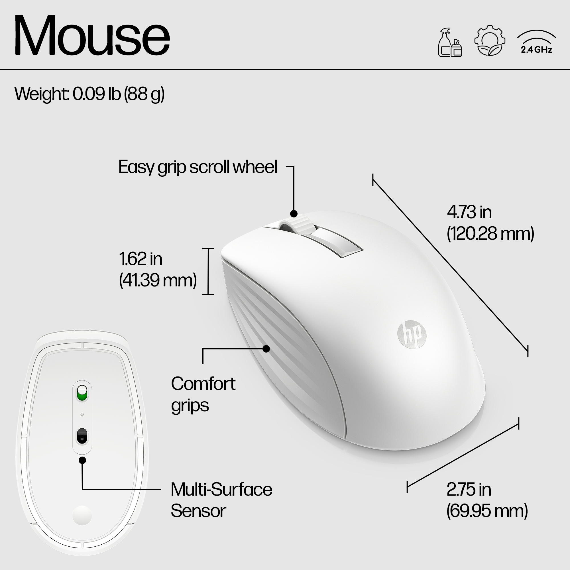 HP 655 Wireless Keyboard and Mouse Combo White – image 5