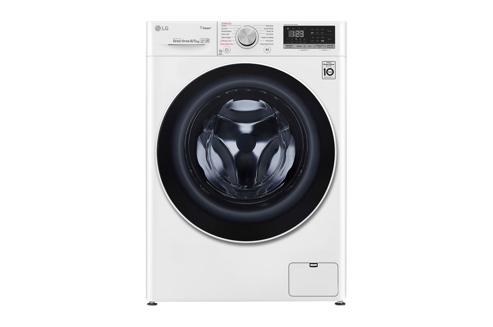 LG F4DN408N0 washer dryer Freestanding Front-load White – image 1