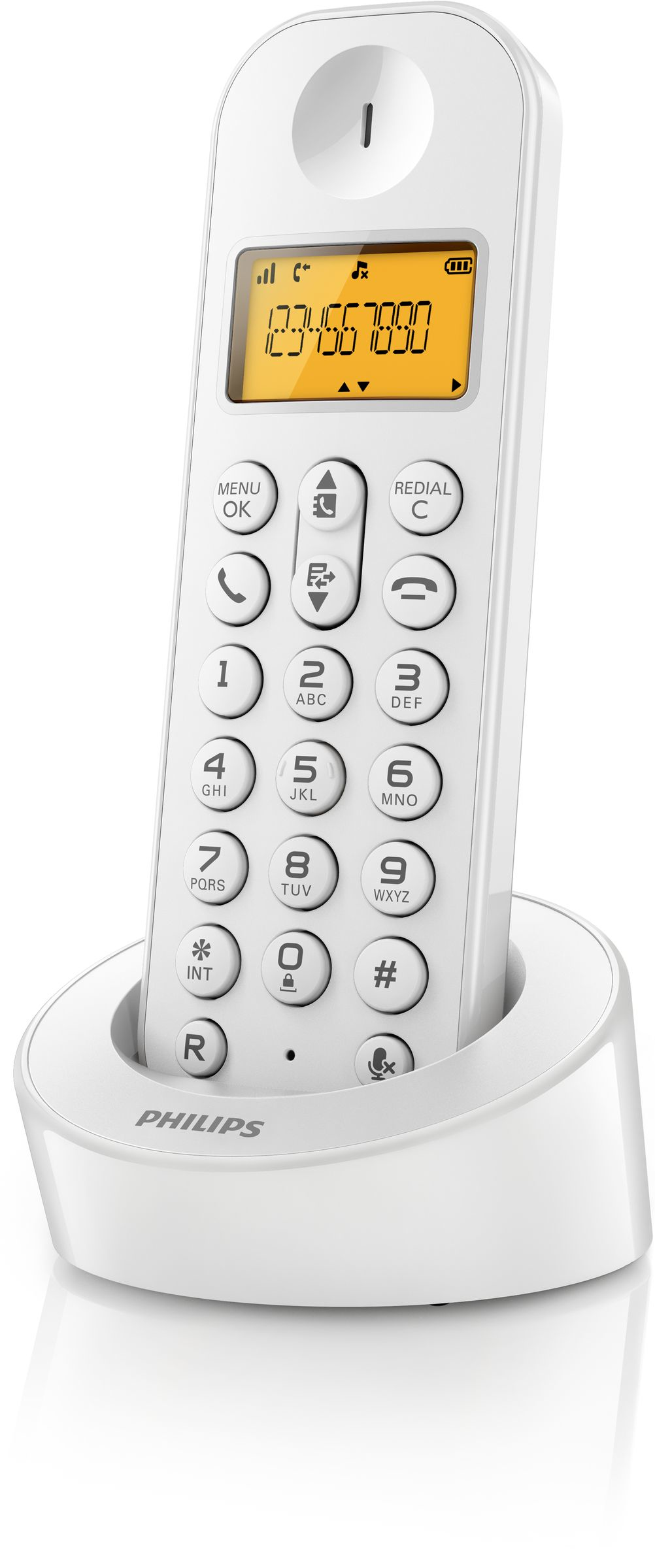 Philips D1201W/TR telephone DECT telephone Caller ID White