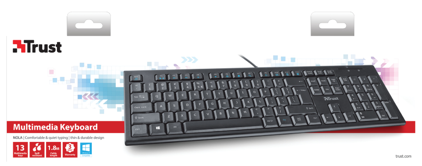 Trust 20258 keyboard USB Italian Black – image 7
