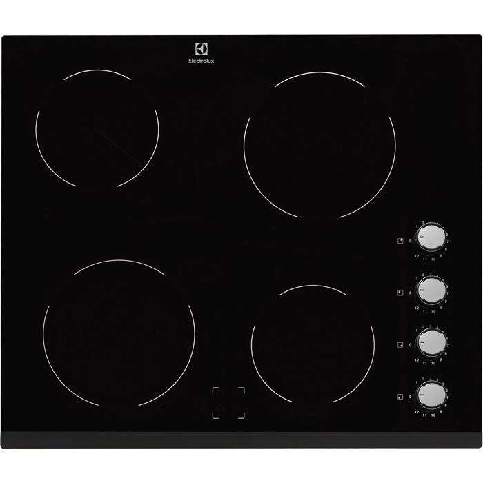 Electrolux HOC610F Black Built-in Ceramic hob 4 zone(s)