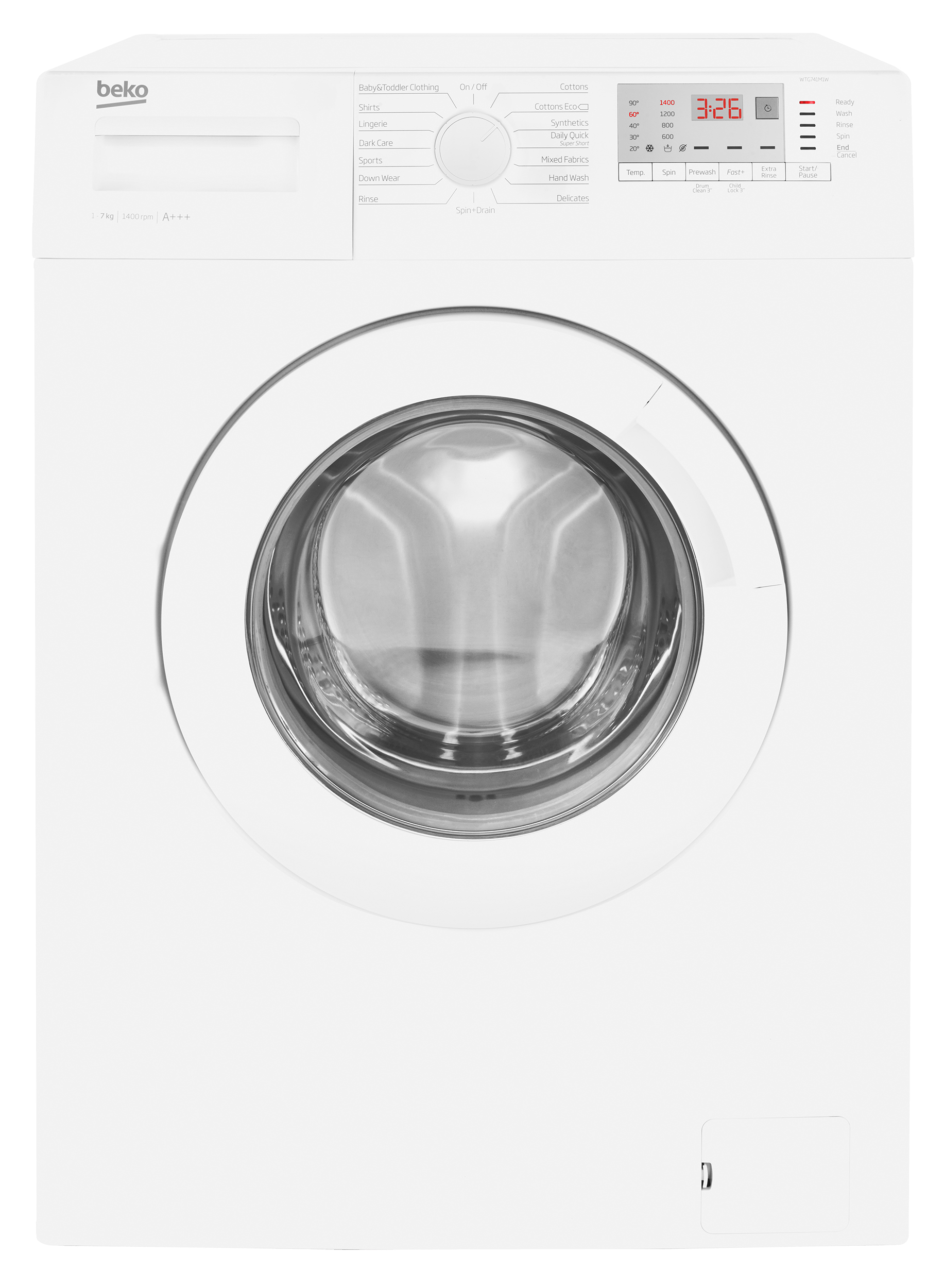 Beko WTG741M1 washing machine Front-load – image 3