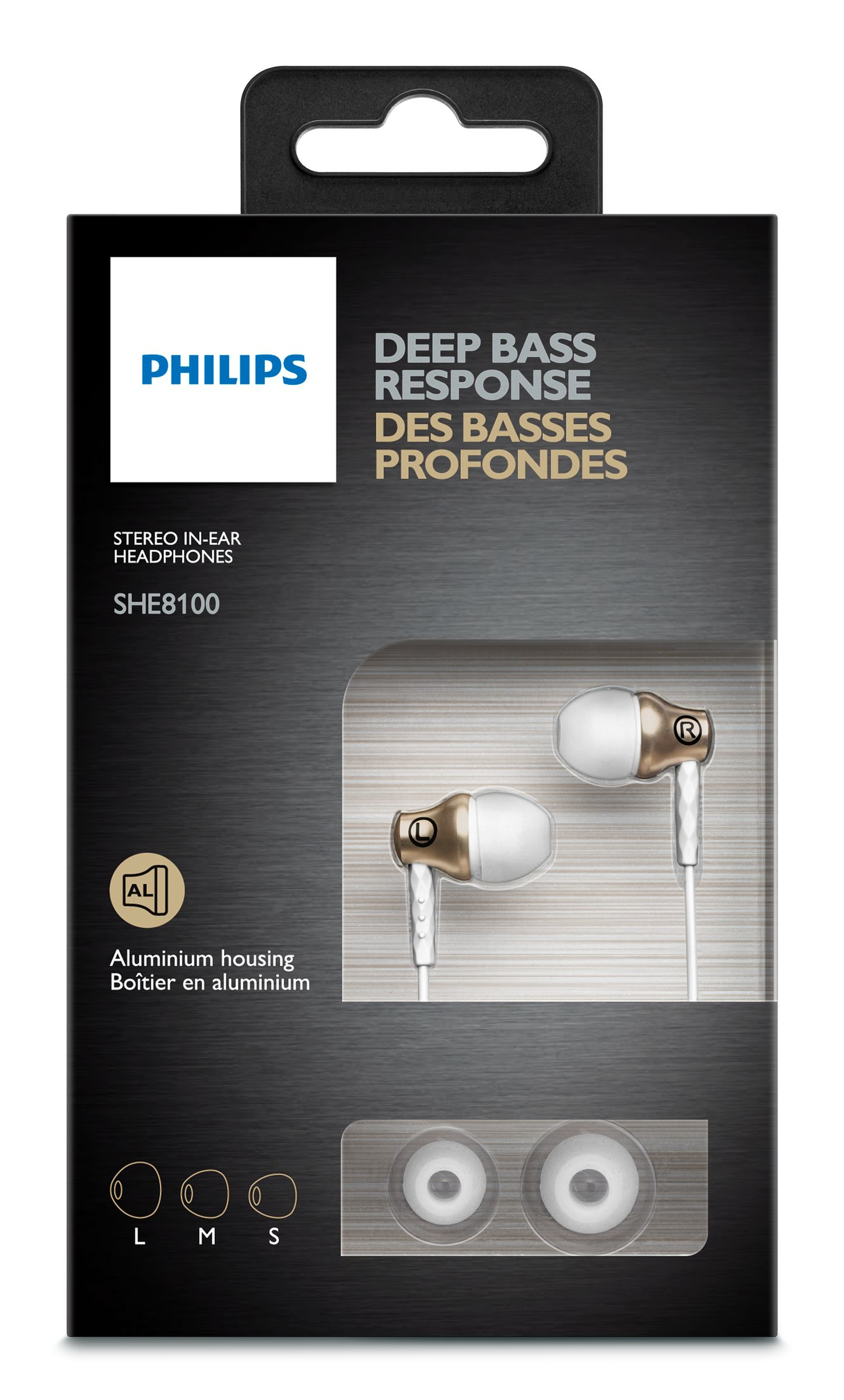 Philips SHE8100GD/27 headphones/headset Wired In-ear Gold, White – image 2