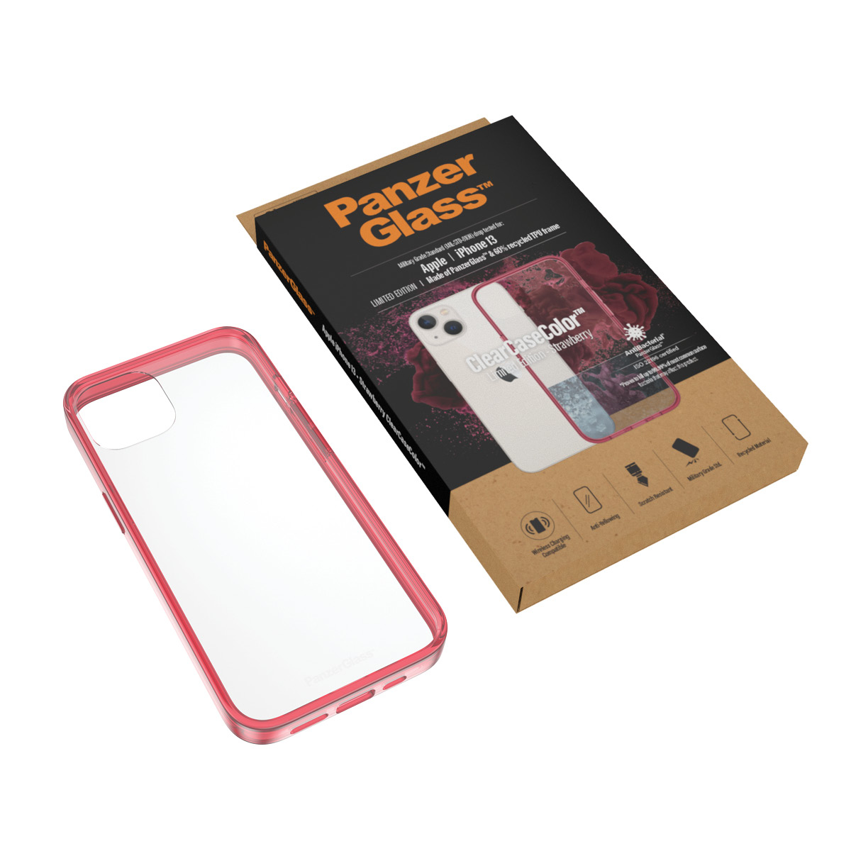 PanzerGlass ® ClearCaseColor™ iPhone 13 - Strawberry – image 5