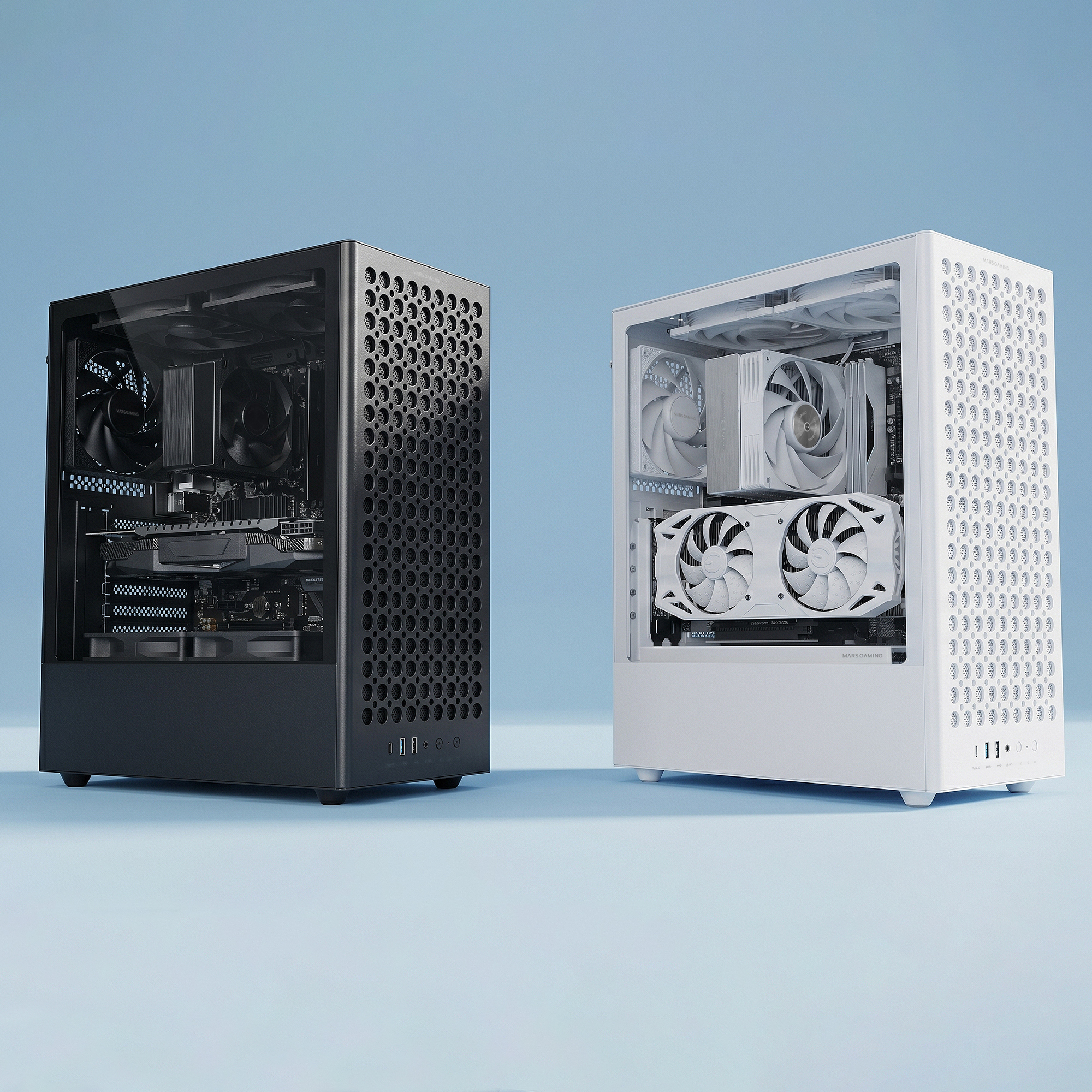 Mars Gaming MCT800 computer case Midi Tower Black image 3