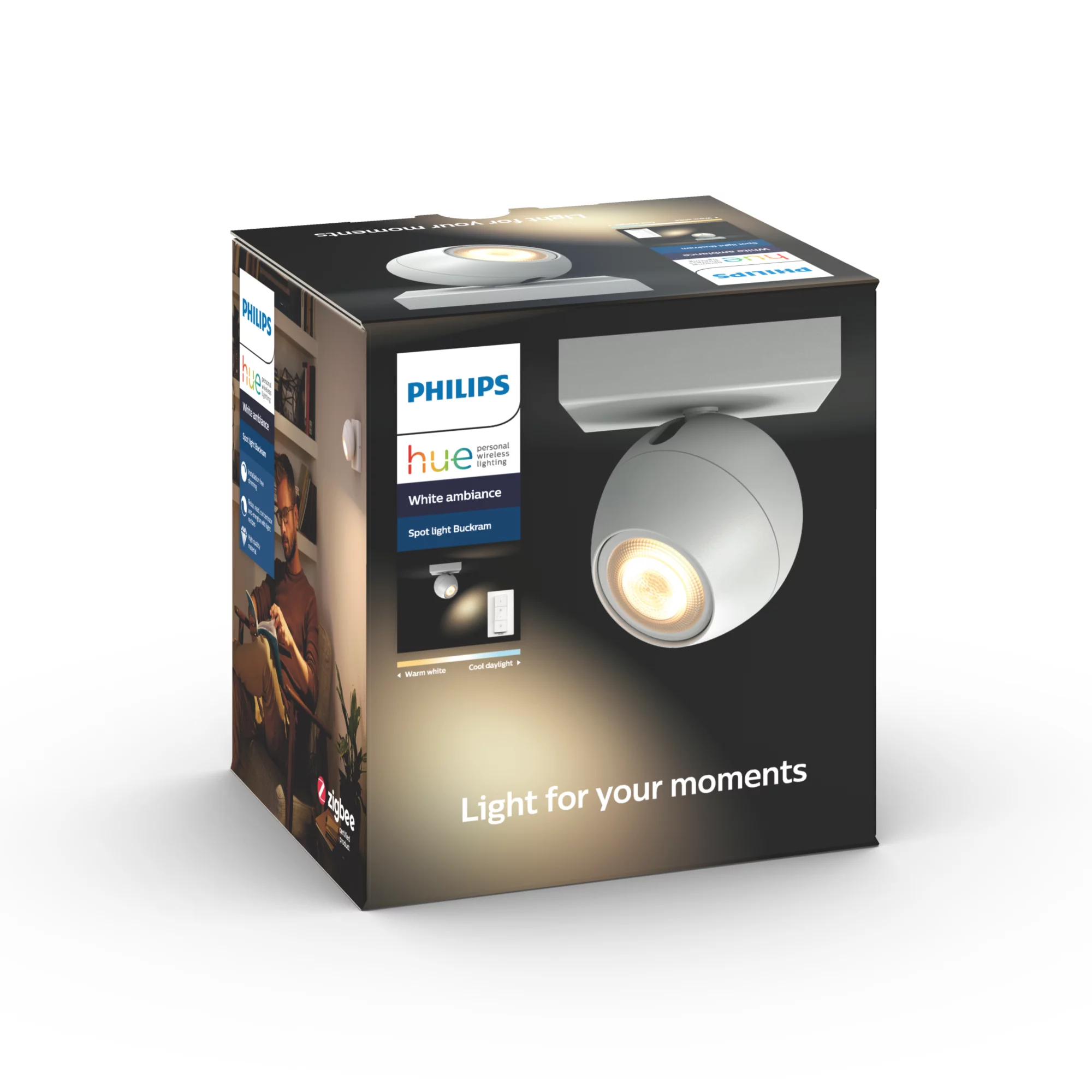 Philips by Signify Philips Hue White ambience Buckram single spotlight – image 5