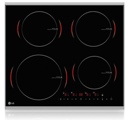 LG KA68030A hob Black Built-in Zone induction hob 4 zone(s)