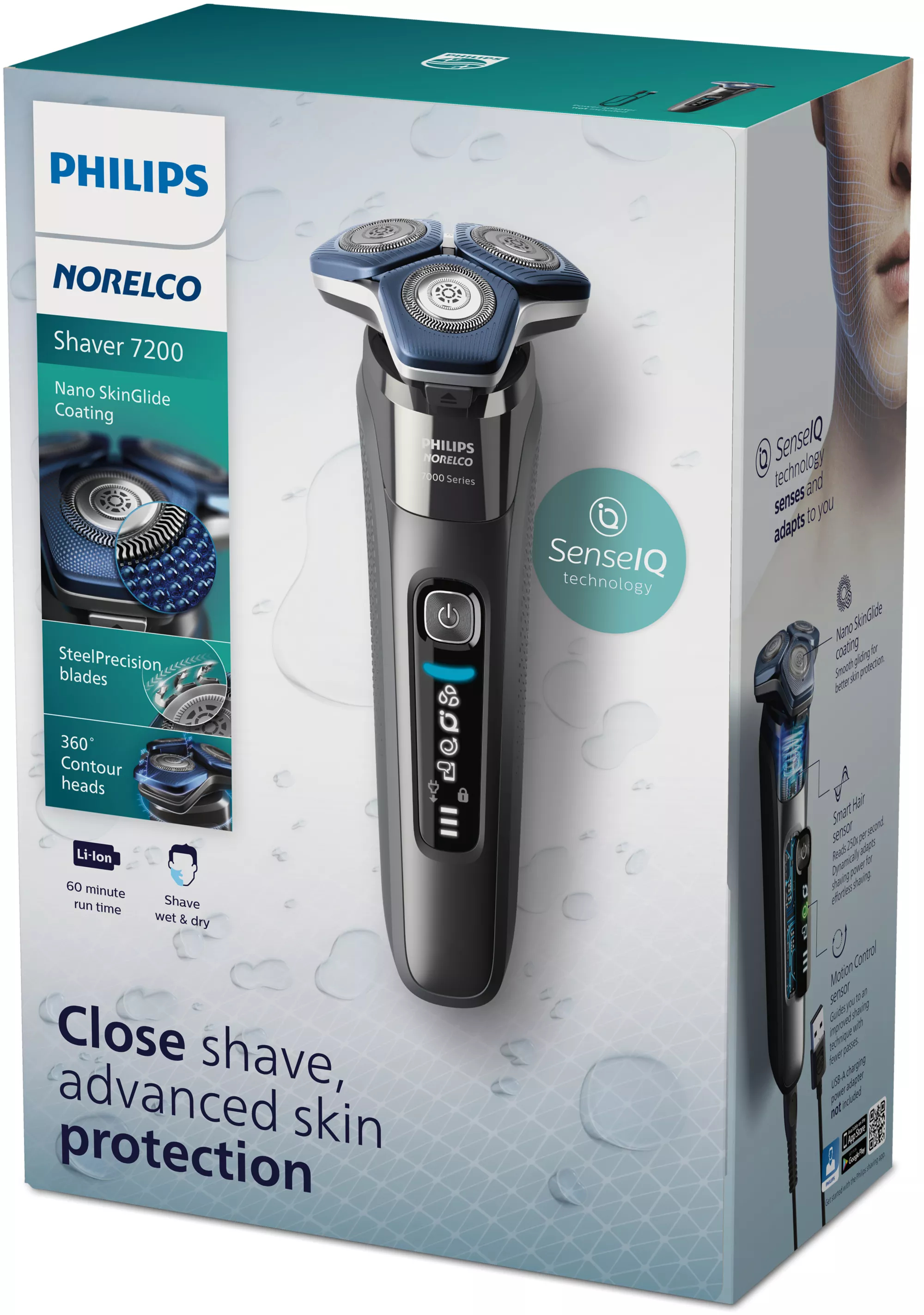 Philips SHAVER Series 7000 S7887/82 men's shaver Rotation shaver Trimmer Black – image 3